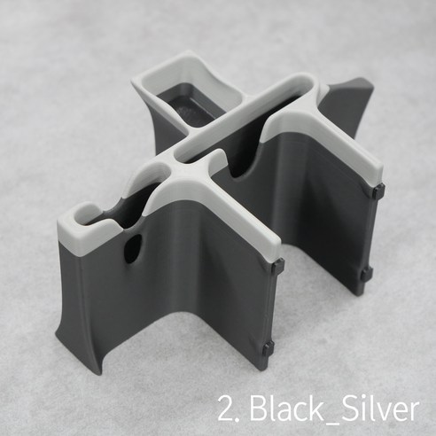 K5 DL3 수직 수납형 콘솔 트레이 콘솔 박스, 2. Black_Silver