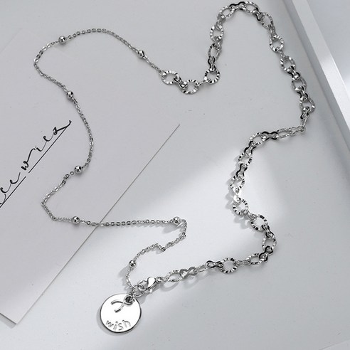 ZNS026ft 코인 멀티 체인 소원 목걸이 실버925 도금 동전 팬던트 데일리