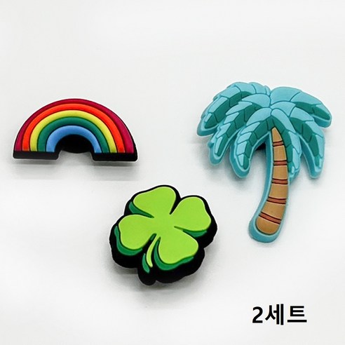 [레츄] 크록 슬리퍼 악세사리 파츠 장식 세트