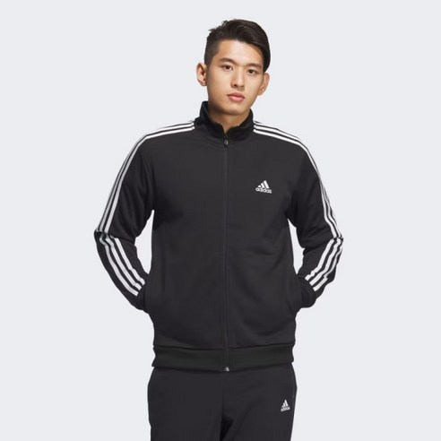 아디다스 ADIDAS 3S 레귤러 핏 더블니트 트랙탑 IA9378