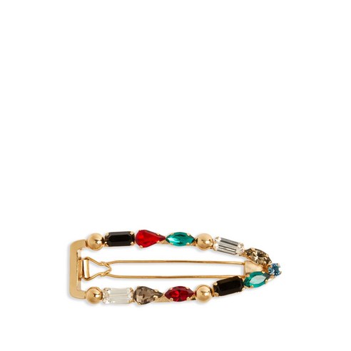 찬란한 순간을 수놓는, 라 더블제이 크리스털 장식 헤어핀 미우미우머리핀