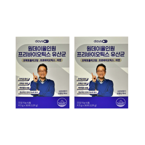 데이즈온 오한진 원데이올인원 프리바이오틱스 유산균 1박스(1개월분)