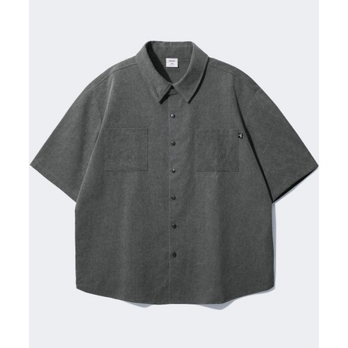 피그먼트 루즈 핏 반팔 셔츠 진회색 SMSS4079 
셔츠