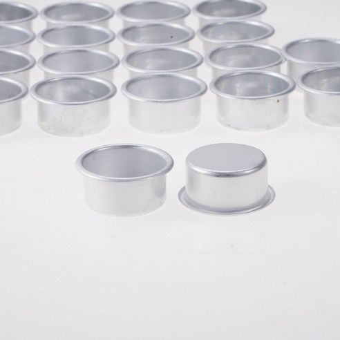 20Pcs_Aluminum 촛불 컵 경량 램프 촛불 표준 왁스 금형, 하나