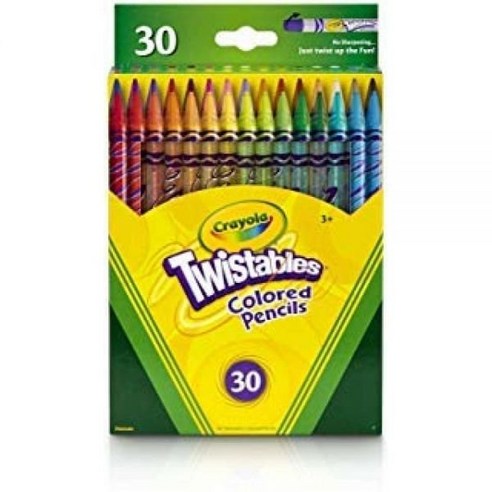 Crayola Twistables 색연필 30개 팩 2개 핫템 잇템