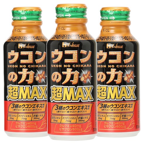 하우스푸즈 강황의 힘 초 맥스, 3개, 120ml