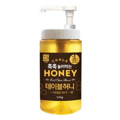 [녹차원] 테이블허니 사양벌꿀 1.5kg, 1개, 단품, 단품
