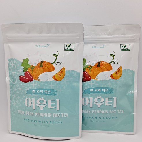 티트리트 여우티 팥호박차, 1.5g, 20개입, 2개