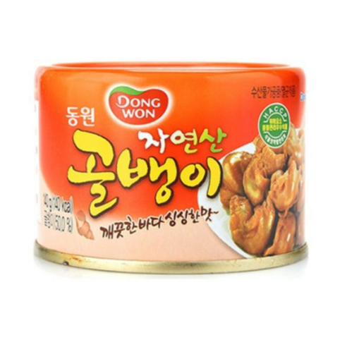 동원 자연산 골뱅이 통조림, 140g, 38개