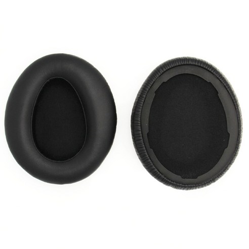 귀 패드 Sponge 쿠션 교체 Sony-MDR-10RBT 10RNC 10R 게임 헤드폰 (1Pair BLACK)