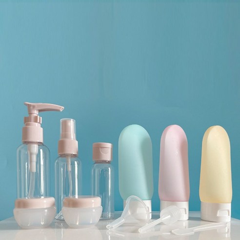 골드팡 여행용 실리콘 공병, 1세트, 혼합색상