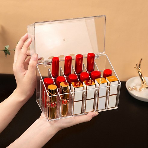 실용성과 디자인이 조화된 립스틱 정리함