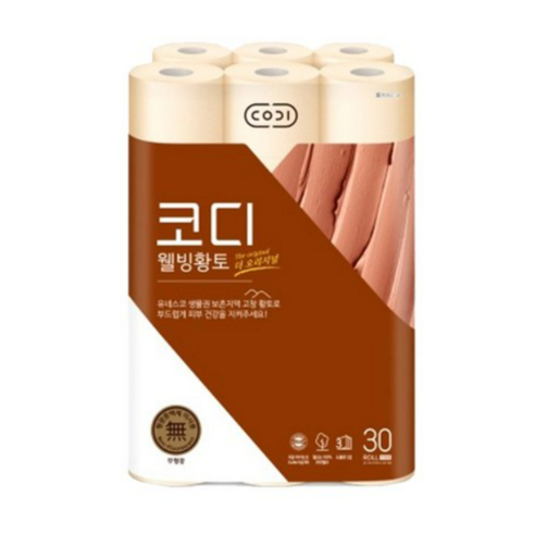 코디 웰빙황토 30M X 30롤, 1팩