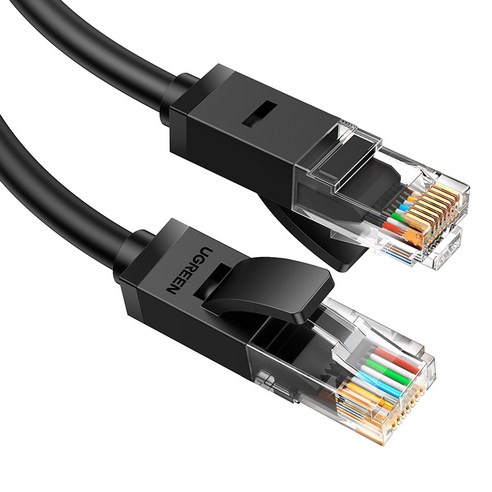 UGREEN 유그린 CAT6 랜선 케이블, 5m, 1개, 블랙