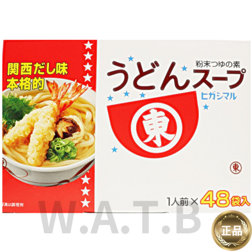 일본 히가시마루 우동스프 384g(8g x 48p) 우동다시 우동국물 오뎅탕 W.A.T.B