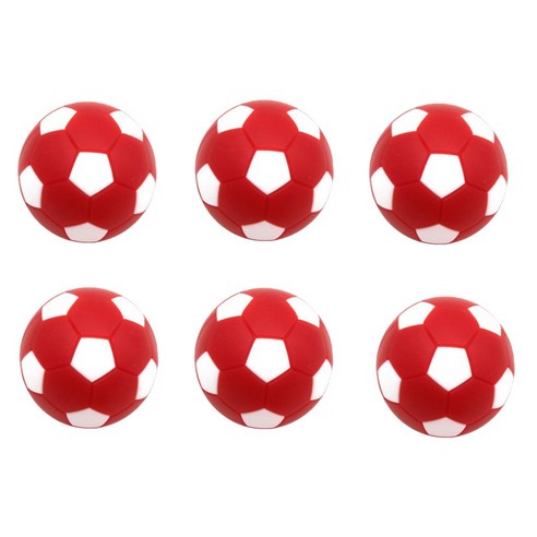 ZLD 6pcs 32mm 테이블 축구 축구 축구 공 fussball 교체 녹색, 빨간
