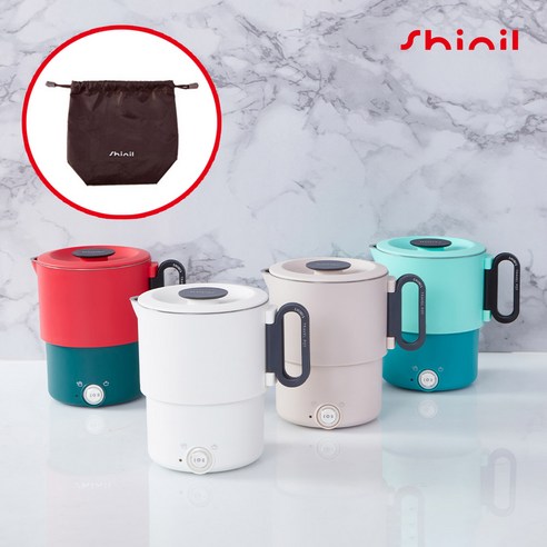 언제 어디서든 뜨거운 물을, 신일 접이식 전기 포트와 함께!