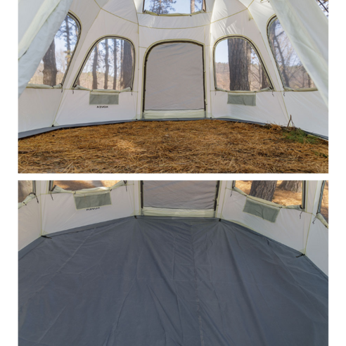대형 캠핑용 텐트, 4인 가족, 화이트계열, 고품질 소재, 홍콩산 제조