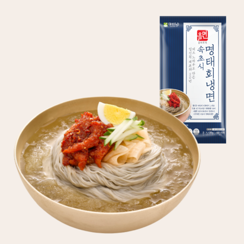 집에서 즐기는 속초 맛의 진수, 올면 속초식 명태회냉면