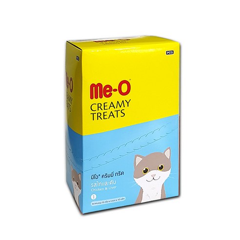 미오 크리미 짜먹는 고양이 간식, 치킨 + 리버, 96개입