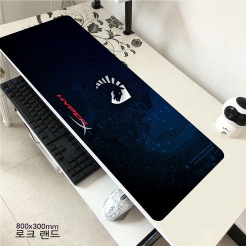 YJQ 마우스 패드 HyperX 대형 게이머 XXL 키보드 데스크 마우스 매트 800x300mm 카펫 고무 Tapis Souris 게이밍 노트북 CSGO 마우스 패드용, hyperX2180x30