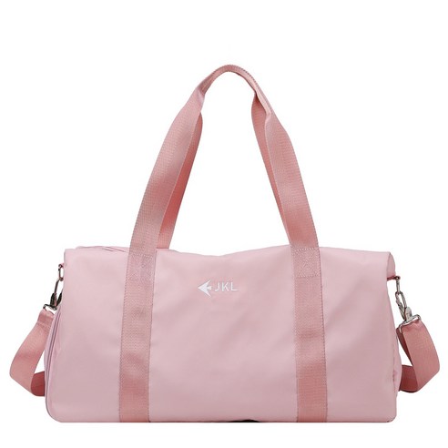 캐주얼 숄더 단거리 대용량 짐 가방 끈 독립 신발 위치 여행 가방 운동 헬스, 분홍색