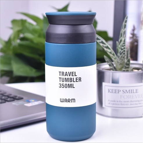 ZZJJC 아이디어 보온병 아이디어 텀블러 아웃도어 보온병, 공작람, 350ml
