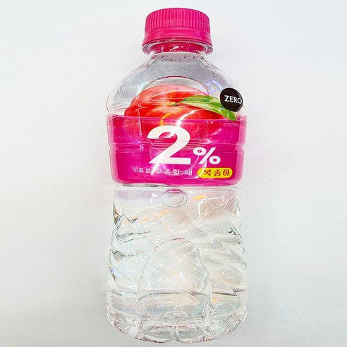 롯데칠성 2프로 부족할때 복숭아 제로, 24개, 500ml