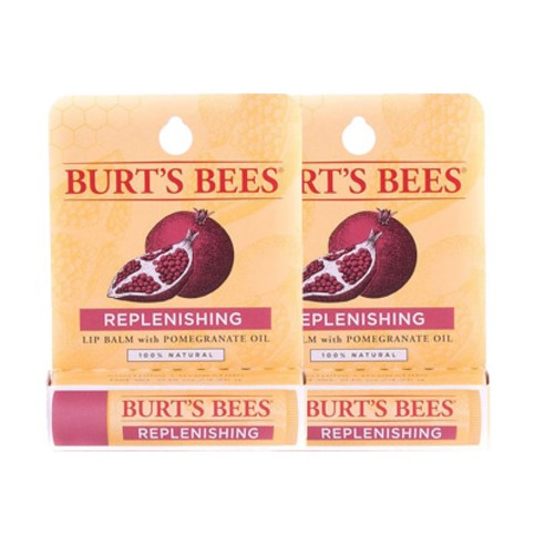 버츠비 내추럴 립밤, Pomegranate Oil Blister Pack, 2개