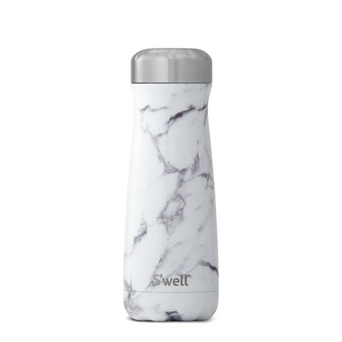 Swell 트래블러 보틀 보온 보냉병, White Marble, 590ml