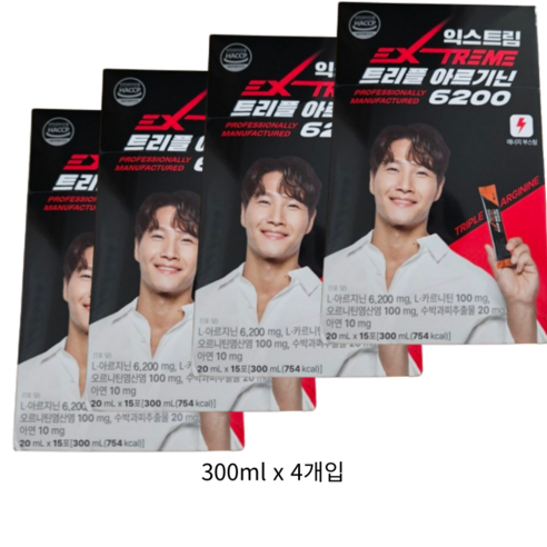 익스트림 트리플 아르기닌 6200mg, 300ml, 12개