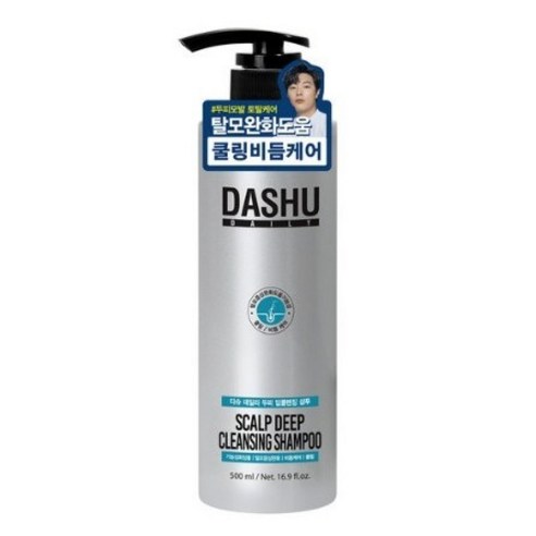 다슈 데일리 두피 딥클렌징 비듬케어 탈모증상완화 샴푸, 500ml, 4개