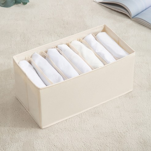 MIRTS MIRTS 대용량 베이직 옥스퍼드 옷정리함 (3개), 흰색, S