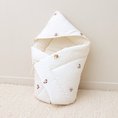 바미블랑 베어가족 신생아 겉싸개 모달 사계절 리뷰 밤부베베겉싸개