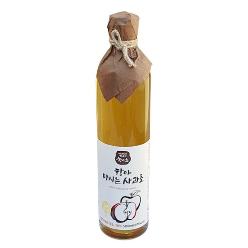 항아 자연발효 수제 사과식초 500ml 2병 세트 천연식초 항아 자연발효 수제 사과식초 500ml 2병 세트 천연식초