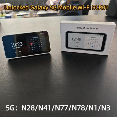 해제 5G 4G 카드 듀얼 핫스팟 갤럭시 모바일 MiFi 무선 포켓 SCR01 잠금 와이파이 모뎀 SIM LTE 5G 휴대용 와이파이 밴드 라우터, 1) SCR01