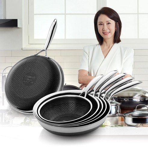 [슈퍼HOT][Cookcell] 쿡셀 블랙큐브 후라이팬 더블 28cm, 1개