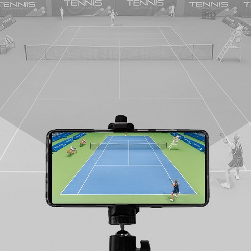 테니스 마운트 스마트폰 액션캠 카메라를 위한 최고의 선택