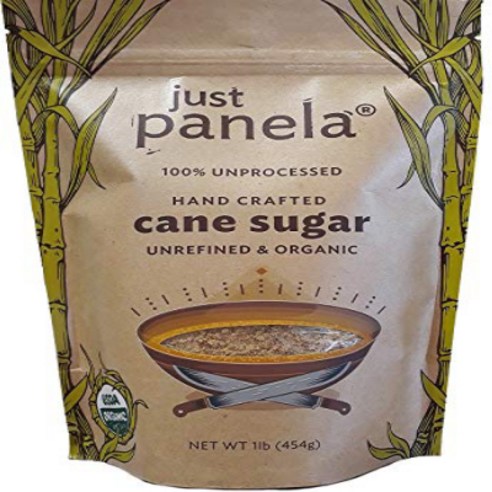 Just Panela Unrefined and Organic Artisanal Cane Sugar 1 Pound (Pack of 2), 1개, 454g