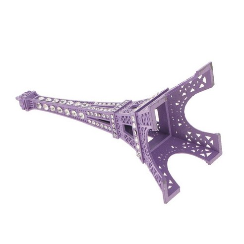 빈티지 모델 장식 에펠 탑 장식 보석 스탠드 홀더 케이크 탑 연인 선물, L_Purple, 설명