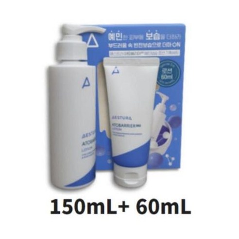 에스트라 아토베리어365 예민보습 로션 150ml+ 60ml, 1세트 aestura