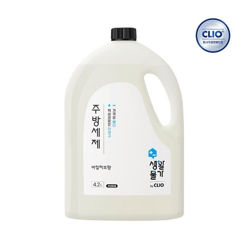 기타 크리오 생활물가 주방세제 바질허브향 4.2L x1개, 1개