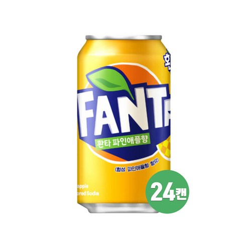 환타 파인애플, 355ml, 24개