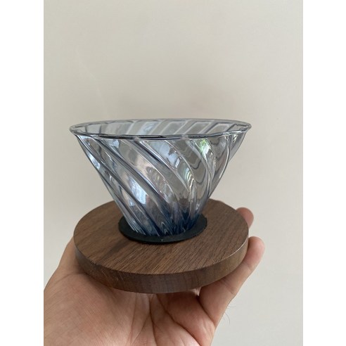 DFMEI.커피잔 세트요.Coffee cup set뉴 글라스 핸드드립 커피필터 깔때기 커피잔 가정용입니다, 훈제 컬러 필터 컵, DFMEI.