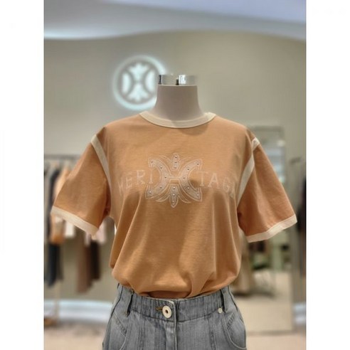 듀엘 헤리티지 로고 반팔 티셔츠 D232MSM037 백화점 아울렛 (3364128)