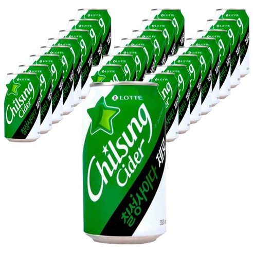 칠성사이다 제로 355ml 24캔, 1박스