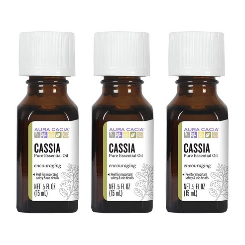 아우라카시아 퓨어 에센셜 오일 인커리징, Cassia Bark, 3개