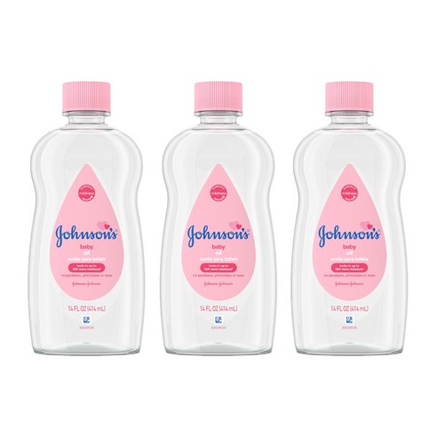 존슨즈베이비 오일, 414ml, 3개