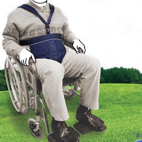 국산 원터치 휠체어안전벨트 안전보호대 낙상예방 휠체어용품
