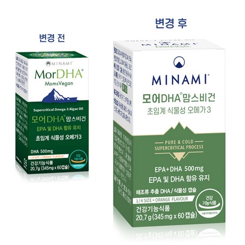 모어DHA 맘스비건은 초임계 식물성 오메가3 보충제로 임산부와 수유부를 위해 개발된 제품입니다.